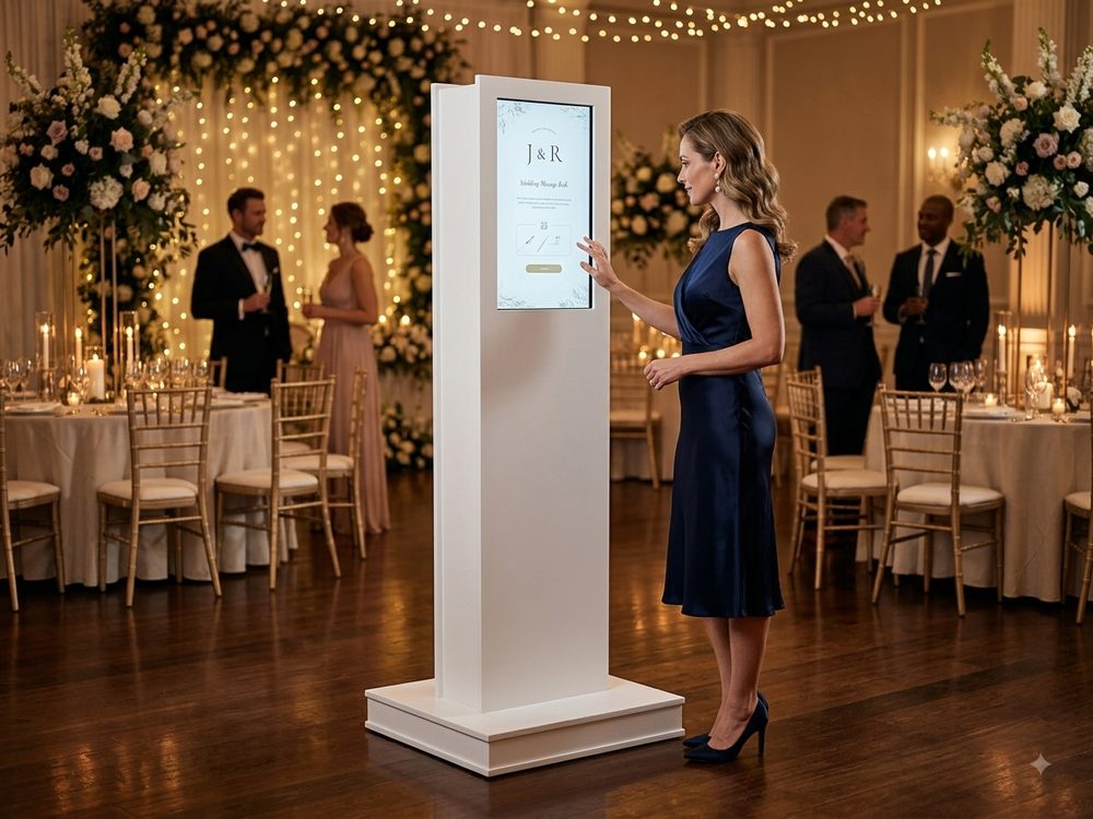 Totem da Plura em um salao de casamento